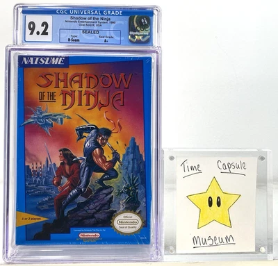 Shadow of the Ninja Nintendo NES New 1991 Factory Sealed CGC Graded 9.2 A+ - Image 1 of 4
