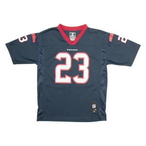 Camiseta de fútbol americano NFL Houston Texans 23 Foster Boys azul EE. UU. cuello en V L - Imagen 1 de 6