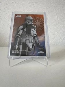 2025 Topps Chrome Star Wars  #26 Clone Captain Rex Orange Refractor /25 - Bild 1 von 1