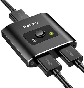 HDMI Switch HDMI Splitter, Aluminium Bidirektional HDMI Switch 2 in 1 Out oder 1 - Bild 1 von 6