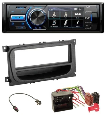 JVC Bluetooth MP3 USB DAB Autoradio für Ford C-Max Focus Galaxy ab 2007 Ablagefa - Bild 1 von 4