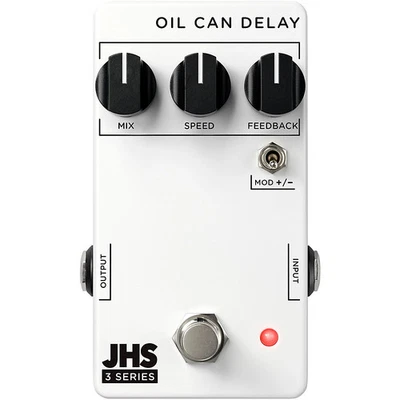 JHS 3 Series Oil Can Delay Effects Pedal White - Image 1 of 2