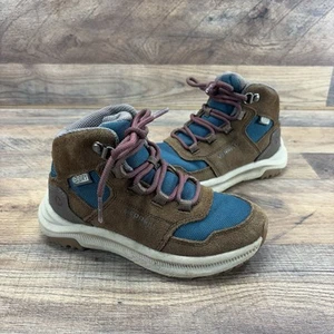 Merrell Ontario 85 Youth 12.5M Brown/Teal Waterproof Hiking Boots Shoe MK161987 - Picture 1 of 10