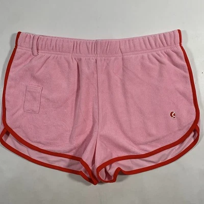 Pantalones Cortos de Verano GLOSSIER Edición Limitada para Mujer XL X-Large Rosa Terrycloth Foto 1 de 4