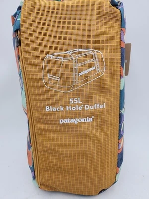 Patagonia Black Hole Duffel Bag 55L Backpack travel - Pufferfish Gold #49343 - Image 1 of 4
