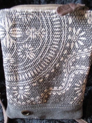 Bolso Bandolera Myra Southwest Vaquero Estampado Lona y Denim Negro Bolso de Mano Foto 1 de 4