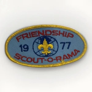 Vintage Boy Scouts 977 BSA OCC Friendship SCOUT-O-RAMA World Globe Oval Patch - Picture 1 of 1