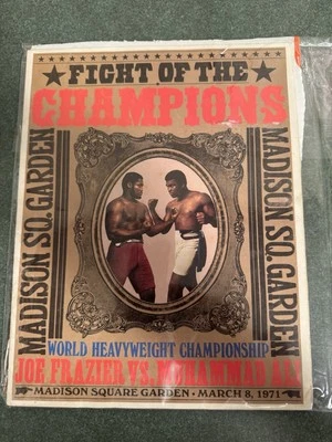 Muhammad Ali vs. Joe Frazier Fight of the Champions March 8, 1971 Boxing Program - Image 1 of 4