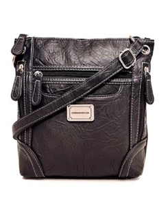 Stone Mountain Large Crossbody Bag Women's Purse Black NEW WITH TAGS - Picture 1 of 4