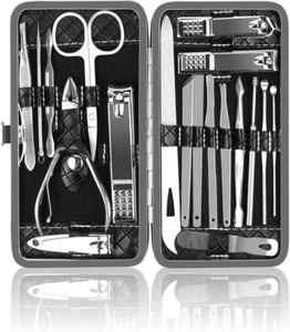 Manicure Kit, Okom Manicure Set, Travel Essentials Nail Kit, Includes Nail Clipp - Picture 1 of 12