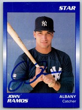 1989 Star #100 John Ramos SIGNED   Albany-Colonie Yankees