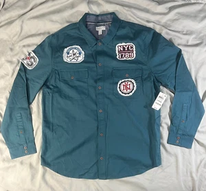 Sun + Stone Langarmhemd Erwachsene Herren Größe Large Knopfleiste Freizeit - Bild 1 von 12