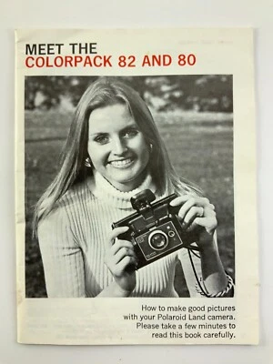 Meet The Colorpack 82 and 80 Polaroid Land Camera Brochure Manual CC886 - Image 1 of 4