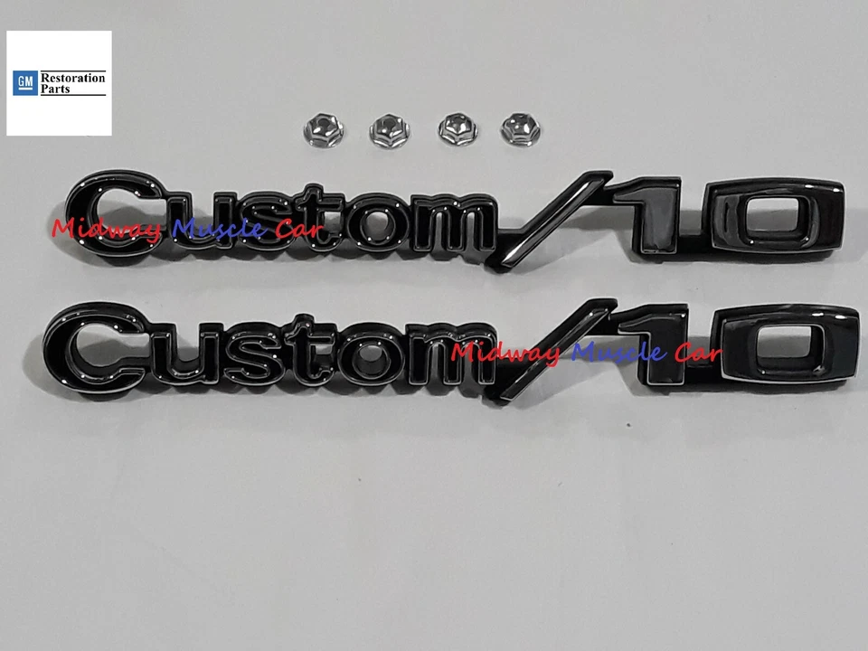 Personalizado/10 emblema guardabarros pr 69-72 Chevy C10 K10 camioneta Suburban GM resto Foto 1 de 3