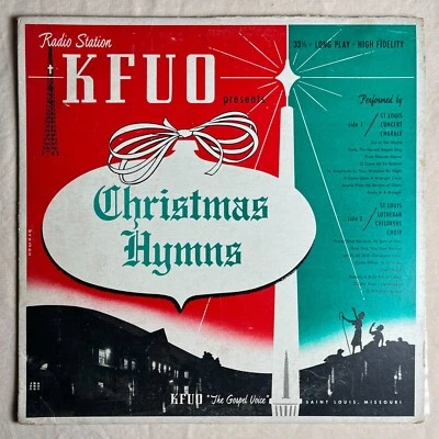 SAINT LOUIS CONCERT CHORALE Christmas Hymns 1959 Vinyl LP KFUO KRES 55E - G+ Foto 1 de 4