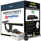 Produktbild - Für SKODA Fabia Fliessheck II Typ 5J Anhängerkupplung starr +eSatz 7pol uni 10-