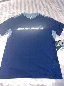 NFL HANDS HIGH DALLAS COWBOYS T- SHIRT BLUE/SILVER LARGE NWT - Picture 1 of 4