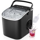 Countertop Bullet Ice Maker Portable Ice Machine with Ice Scoop 26lbs/24hrsBlack