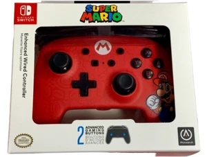Neu Nintendo Switch PowerA SUPER MARIO verbesserter kabelgebundener Controller TASTENMAPPING - Bild 1 von 4