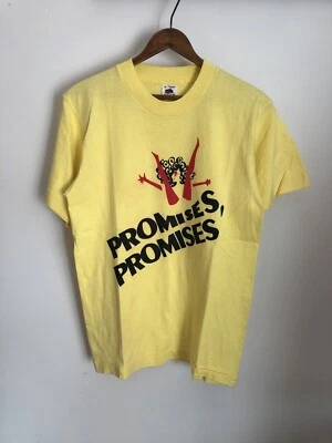 Camisa Promocional Musical Broadway Promesas Años 90 De Colección Amarilla Pequeña Foto 1 de 4