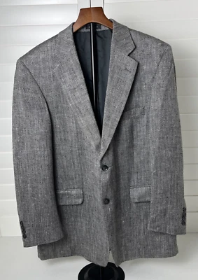 Chaqueta Stafford Abrigo Deportivo de Seda Blazer Sluby Variegado Blanco Negro Gris 42 R Foto 1 de 4