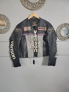 Vanson Leather Jacket One Star Vintage Rider's Leather Size S - Picture 1 of 15