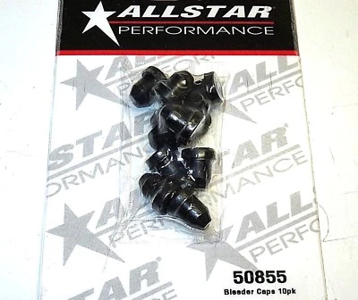 Allstar Brake Caliper Bleeder Screw Cap Grease Zerk Fitting Rubber Cover 10 Pack - Image 1 of 3