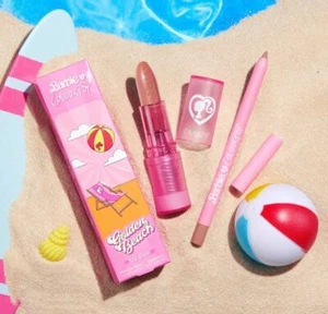 ❤ Set rossetto e fodera Colourpop Barbie Lux in spiaggia dorata (rosa nudo morbido) ❤ - Foto 1 di 1