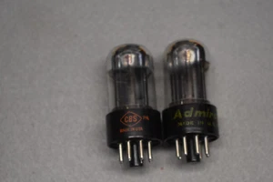 6SN7GT Sylvania Rebrand Audio Receiver Vorverstärker Vakuumröhren getestet Paar - Bild 1 von 6