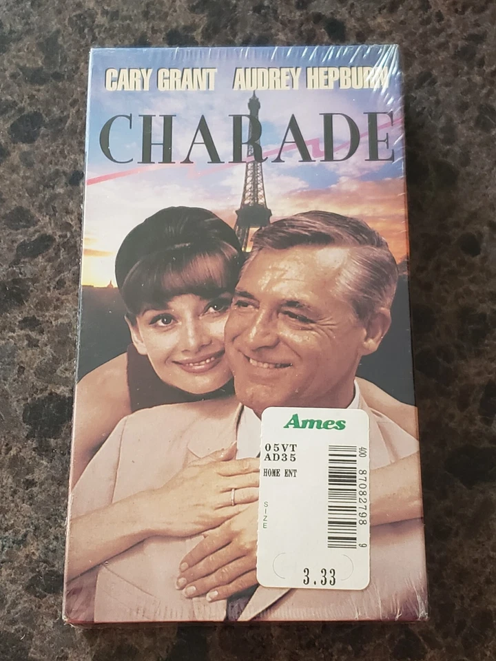 CHARADE Cary Grant Audrey Hepburn James Coburn VHS Film Video Movie
