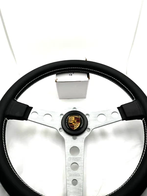 Kit de cuerno Momo Prototipo rueda de cuero con buje liberación rápida se adapta a CAYMAN BOXTERS Foto 1 de 4