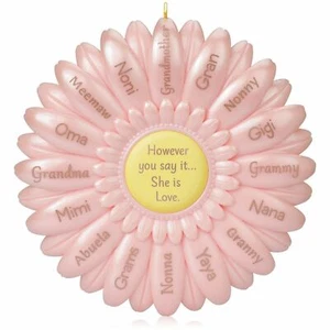 2015 Hallmark Keepsake A Grandmother's Love adorno floral - Imagen 1 de 8