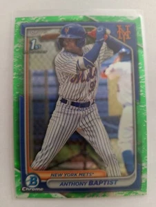 2024 Bowman #BCP-141 Anthony Baptist Chrome Prospects Lunar Glow Refractors - Picture 1 of 2