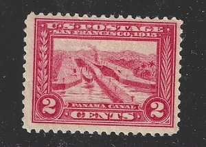 U.S. BRIEFMARKE #398 -- 2c PANAMA-PACIFIC EXPO - 1913 -- NEUWERTIG - Bild 1 von 2