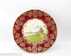 ROSENTHAL IVORY OLD DUCH SCENIC WALL CABINET PLATE MUSEUM QUALITY PERFECT 1930 - Picture 1 of 7
