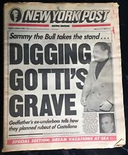 John Gotti Newspaper New York Post Digging Gotti's Grave 1992