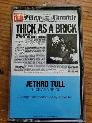 Jethro Tull: Thick as a Brick - Audio Cassette Tape 1972 - Play Tested - Image 1 of 4