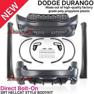 For Dodge Durango 12-23 SRT Style Front Bumper Cover Rear bumper Cover  Bolt-on