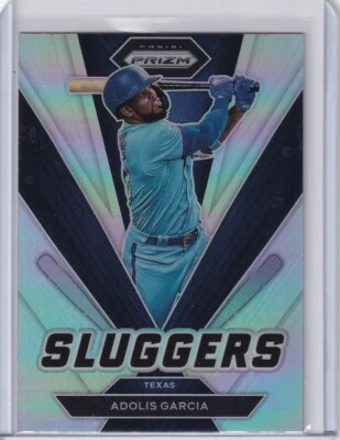 2022 PRIZMS SILVER SLUGGERS ADOLIS GARCIA TEXAS RANGERS PRIZM PARALLELS GE-3161 - Image 1 of 2