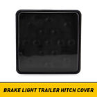 Smoked 15-LED Strobe Brake Light Trailer Hitch Cover 2" Receiver For Truck SUV