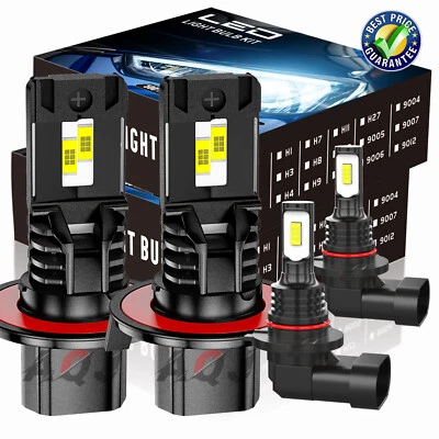 For Ford F250 F350 F450 F550 Super Duty 2005-2022 LED Headlight +Fog Light Bulbs Foto 1 de 4