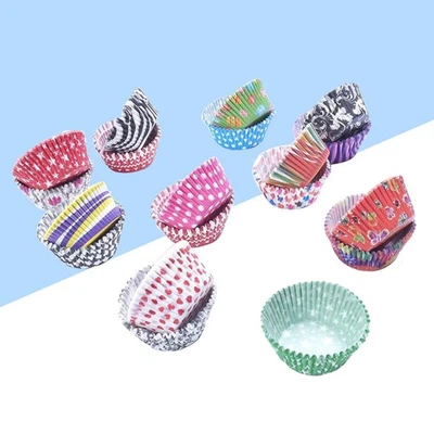  200 Pcs Kuchenpapierhalterung Kuchen-Muffin-Form Cupcake-Wrapper - Bild 1 von 4