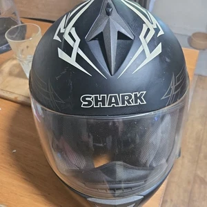 Shark Titan Matt Black Full Face Motorcycle Motorbike Helmet Small - Picture 1 of 7