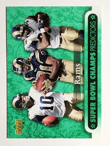 Upper Deck Super Bowl Predictor #29 2007 Torry Holt/Marc Bulger/Steven Jackson - Imagen 1 de 2