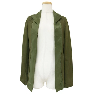 Chaqueta Comme des Garcons A Medida Verde Combinación Diferentes Materiales En Capas Foto 1 de 4