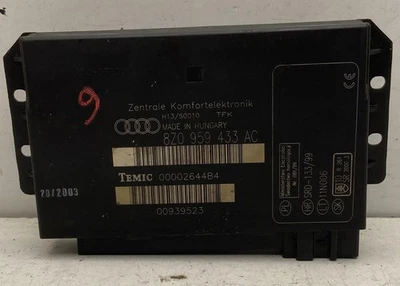 CENTRALINA COMFORT PER AUDI A2 Serie (8Z0) 8Z0959433AC benzina 1 (00>05) - Immagine 1 di 4