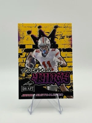 2023 Leaf Draft Touchdown Kings Jaxon Smith-Njigba Gold RC #97 - Image 1 of 2