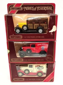 Matchbox Yesteryear - Set of 3 Y-22 1930 Model A Ford Vans Woody Post Walters - Picture 1 of 1