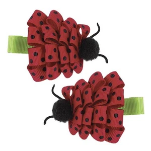 Baby Lucky Bug Ladybug Hair Barrettes - Picture 1 of 1