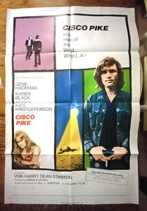 1971 CISCO PIKE movie poster 27 x 41" Kris Kristofferson - Picture 1 of 7